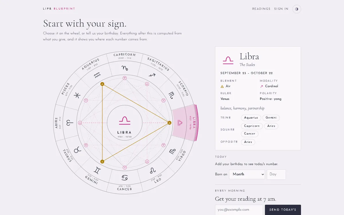 Flammarions — screenshot