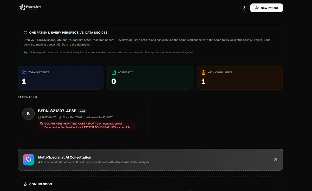 PatientZero — screenshot
